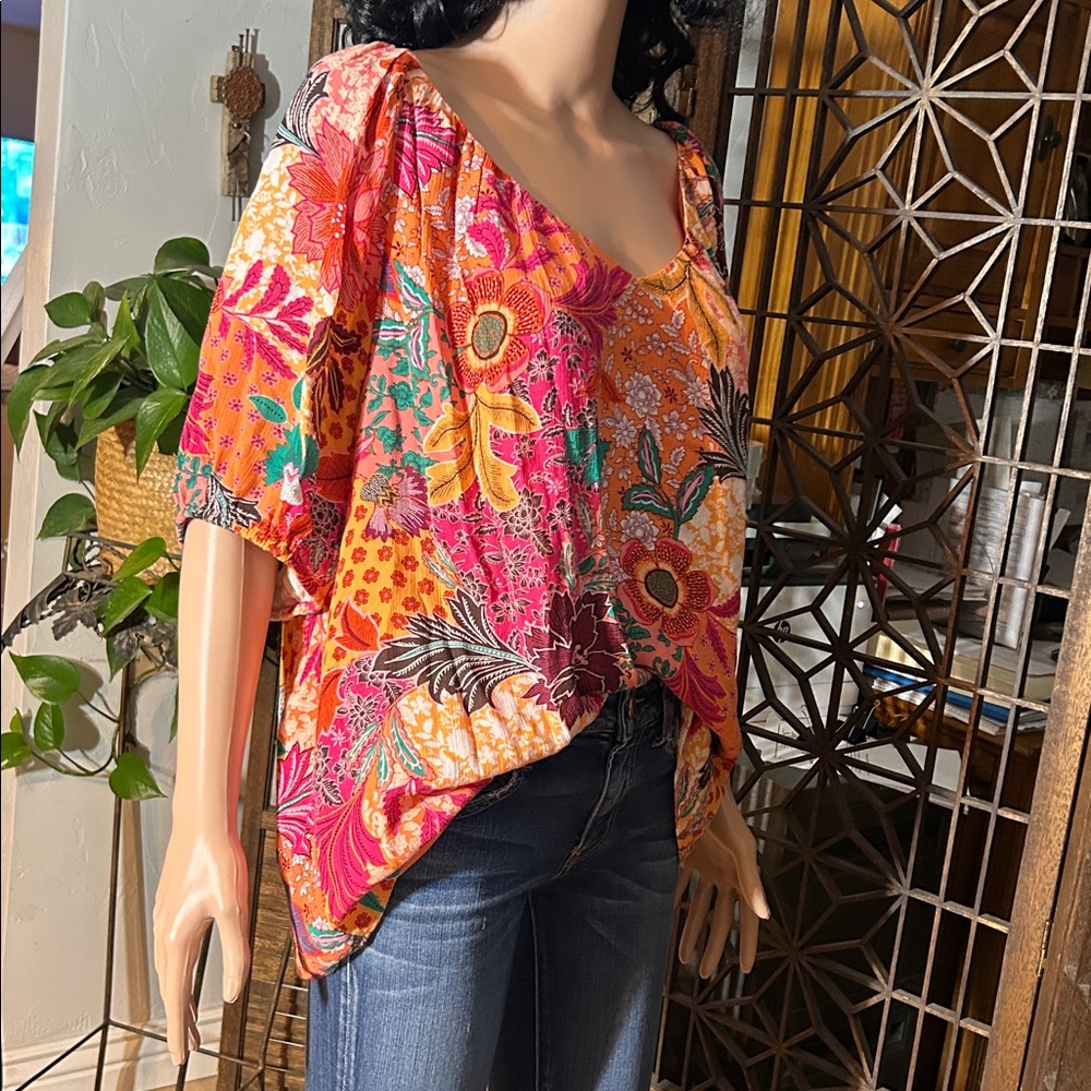 LOFT SPLASH OF COLOR TOP XL - Picture 8 of 11